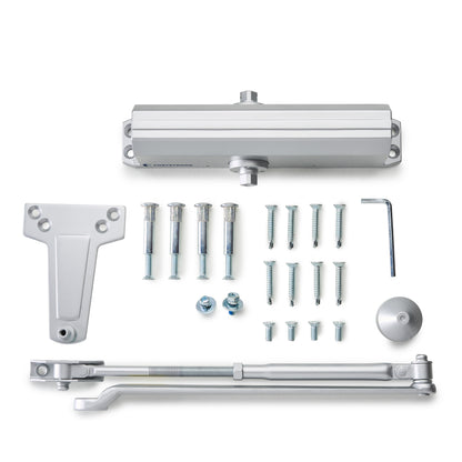 FS-7600 Heavy Duty Commercial Door Closer - Silver
