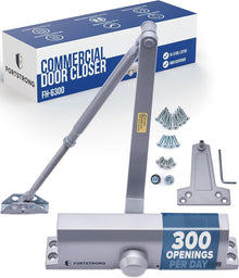 FH-6300 Heavy Duty Commercial Door Closer - Silver