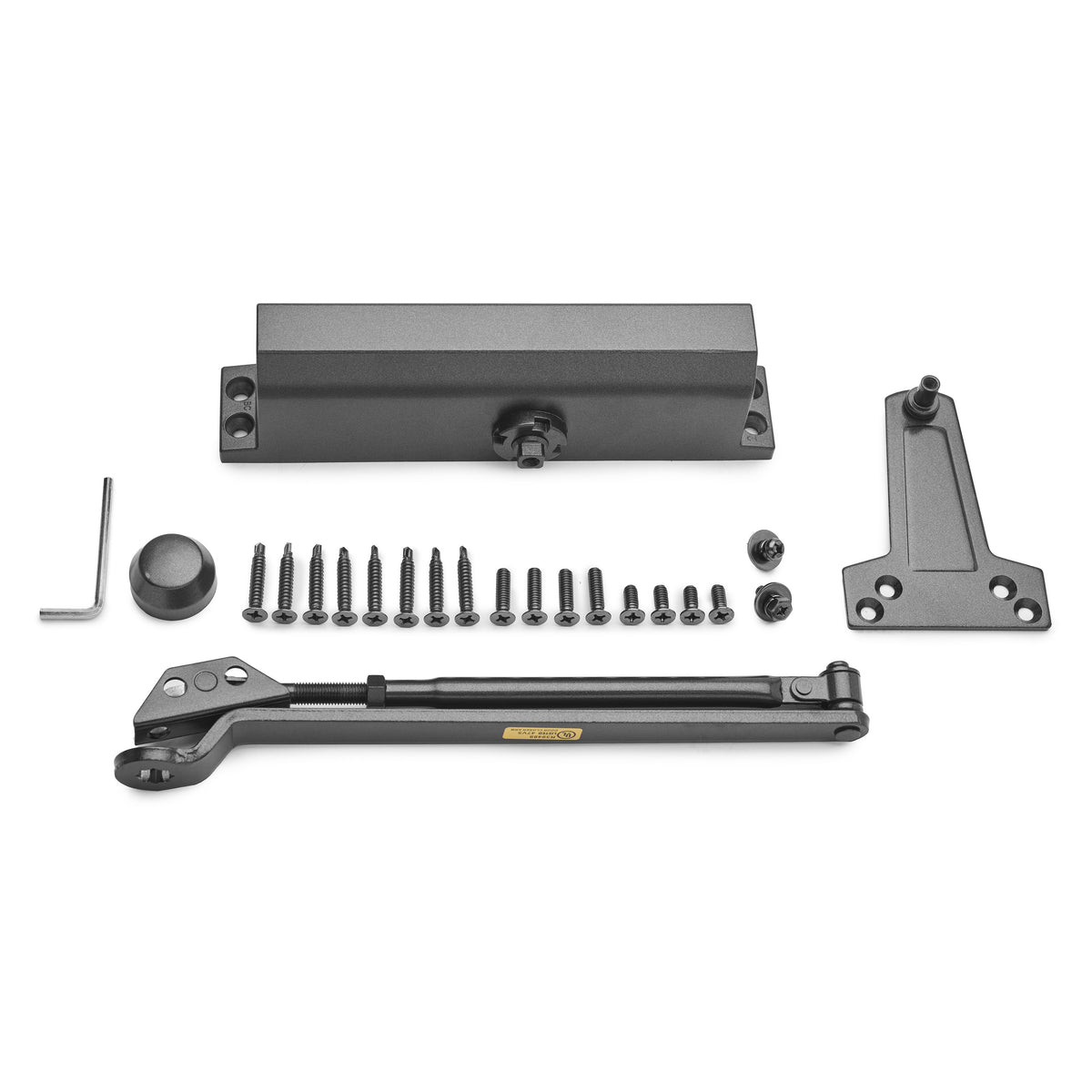 FH-6300B Heavy Duty Commercial Door Closer - Black — What’s included