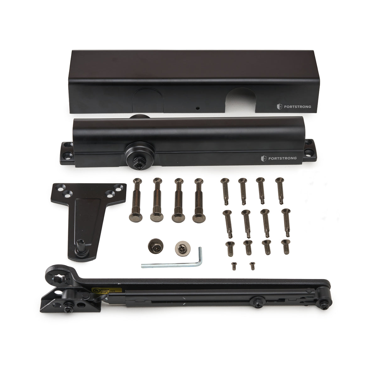 FH-8400B Heavy Duty Commercial Door Closer - Dark Bronze — What’s included