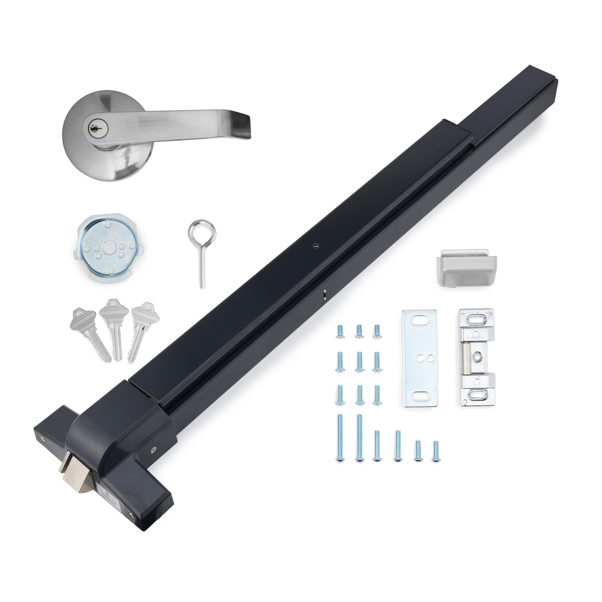 FH-950B Commercial Panic Bar Exit Device - Black — What’s included